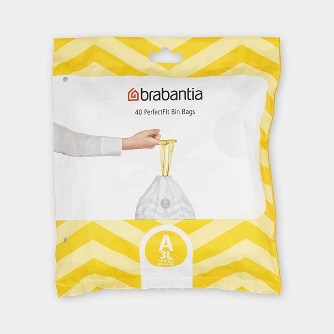 AVFALLSPÅSAR A, 3LTR (40 PÅSAR) VIT
