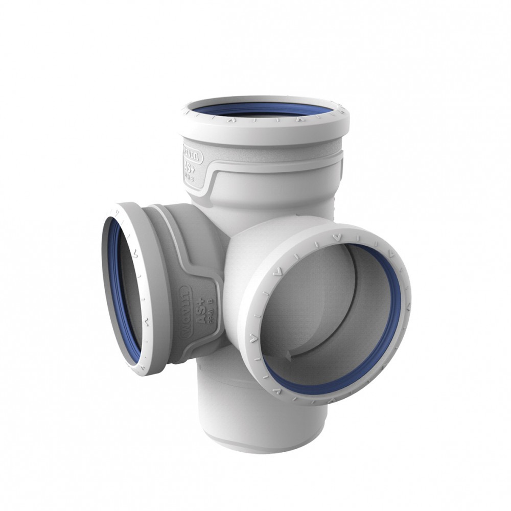 WAVIN AS+ HÖRNGRENRÖR 110X87GR