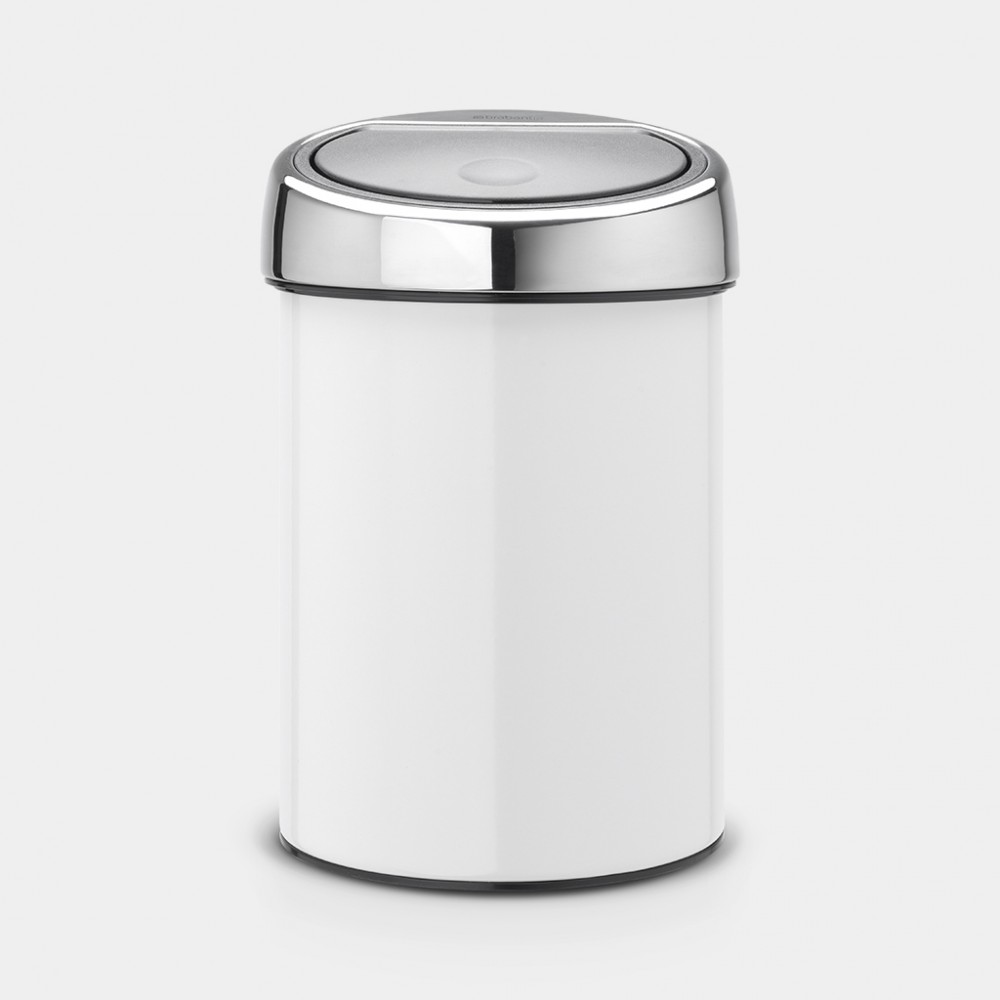 TOUCH BIN® 3LTR / BRILLIANT STEEL LOCK VIT