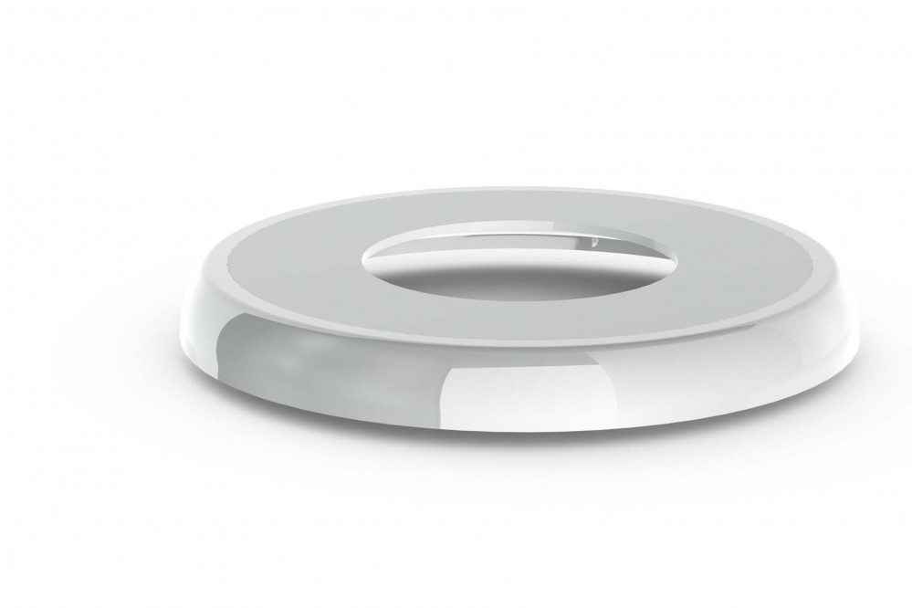 VULKBRICKA RUND SLÄT/MUFF HEL VIT 40