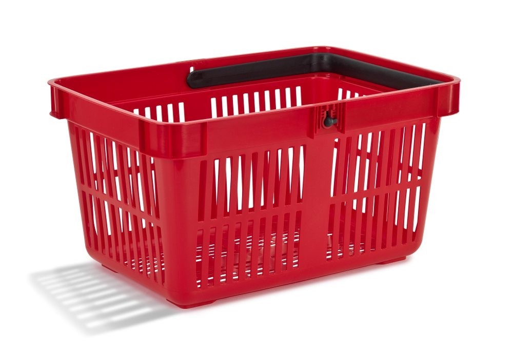 VARUKORG PLAST RÖD