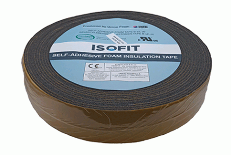 ISOFIT CELLGUMMITEJP 50X3MM 15M SVART