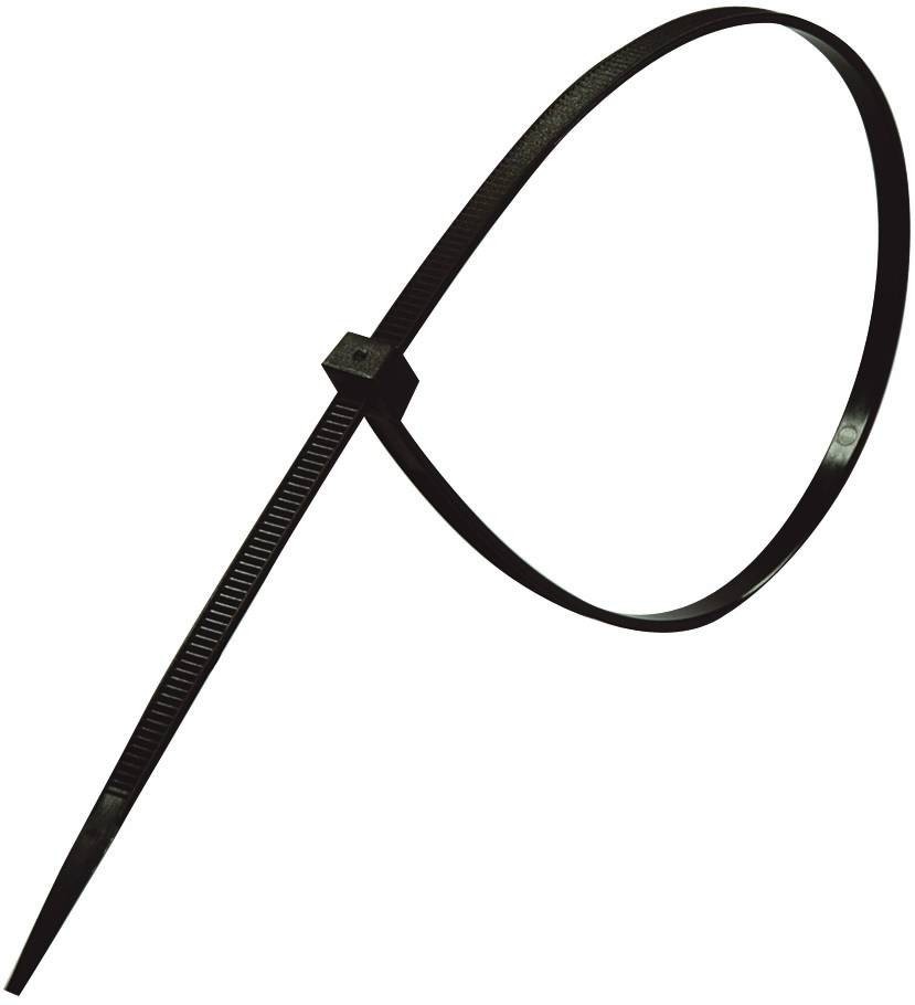 BUNTBAND 203X3,5 MM SVART (100)