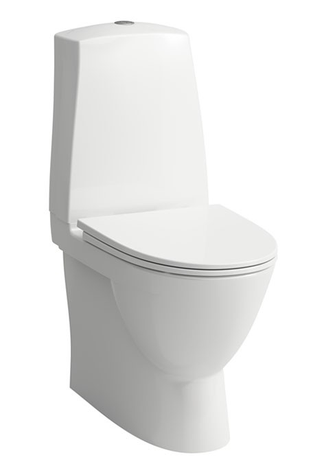 LAUFEN PRON WC VIT RIMLESS P-LÅS U SKRUVH (828969)