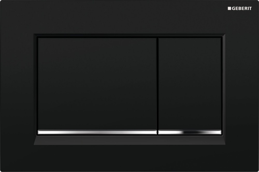 GEBERIT TRYCKPLATTA SIGMA30 SVART
