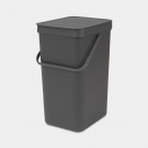 "PAPPERSKORG ""SORT & GO"" 16 LTR" GRÅ