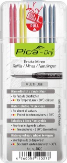 STIFT PICA DRY RÖD,GUL,GRAF(8)