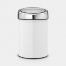 TOUCH BIN® 3LTR / BRILLIANT STEEL LOCK VIT