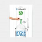 AVFALLSPÅSAR G, 23-30LTR  (40 PÅSAR) VIT